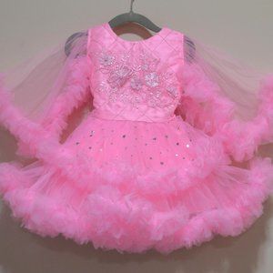 Baby Girls Pink Net Dress